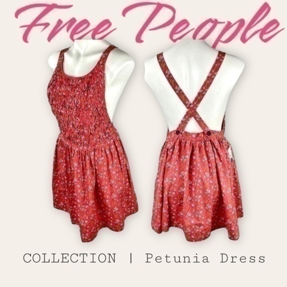 Free People Petunia Dress Women XS 🌺 NWT Pink Floral Summer